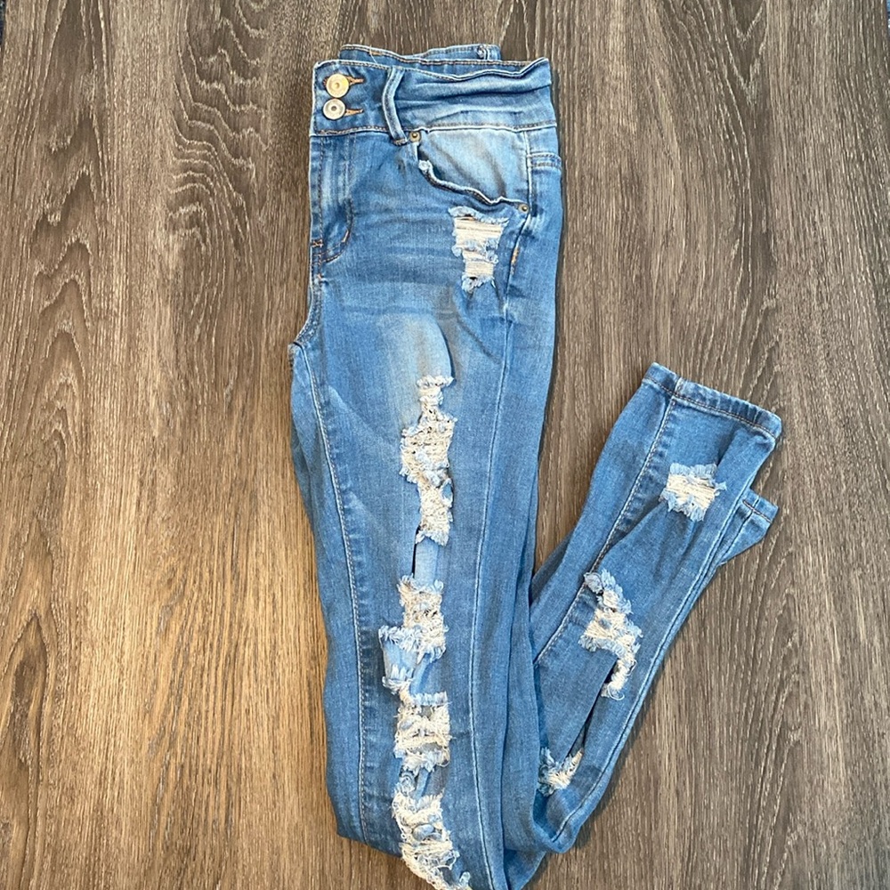 Rue 21 blue skinny jeans
